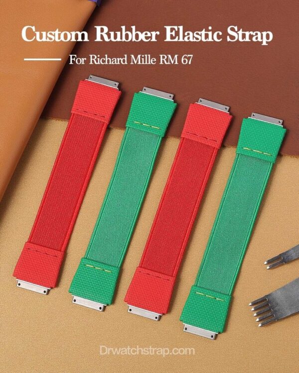 Custom Rubber Material Elasitc Strap for Sale - Richard Mille RM67 (1)
