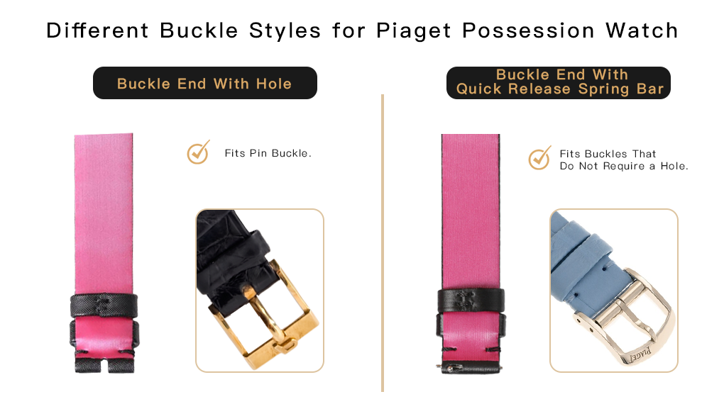 Different Buckle Styles for Piaget Possession Watch