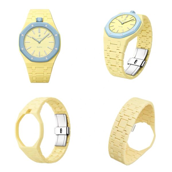Lime green bioceramic case and strap for swatch ap royal pop 12 o'clock (1) Lime green bioceramic case and strap for swatch ap royal pop 12 o'clock (1)