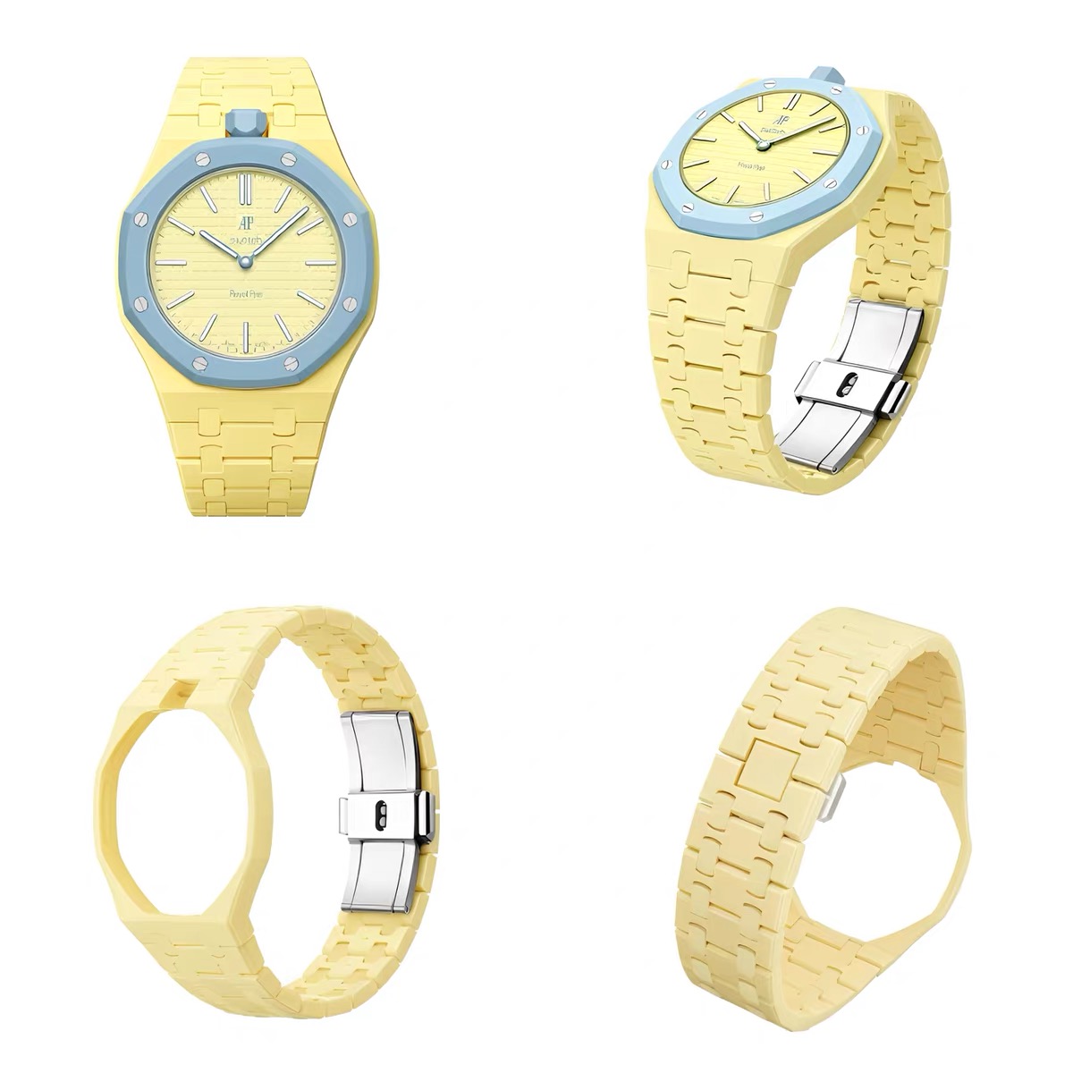 Solid Bioceramic Case Strap For Swatch AP | Drwatchstrap