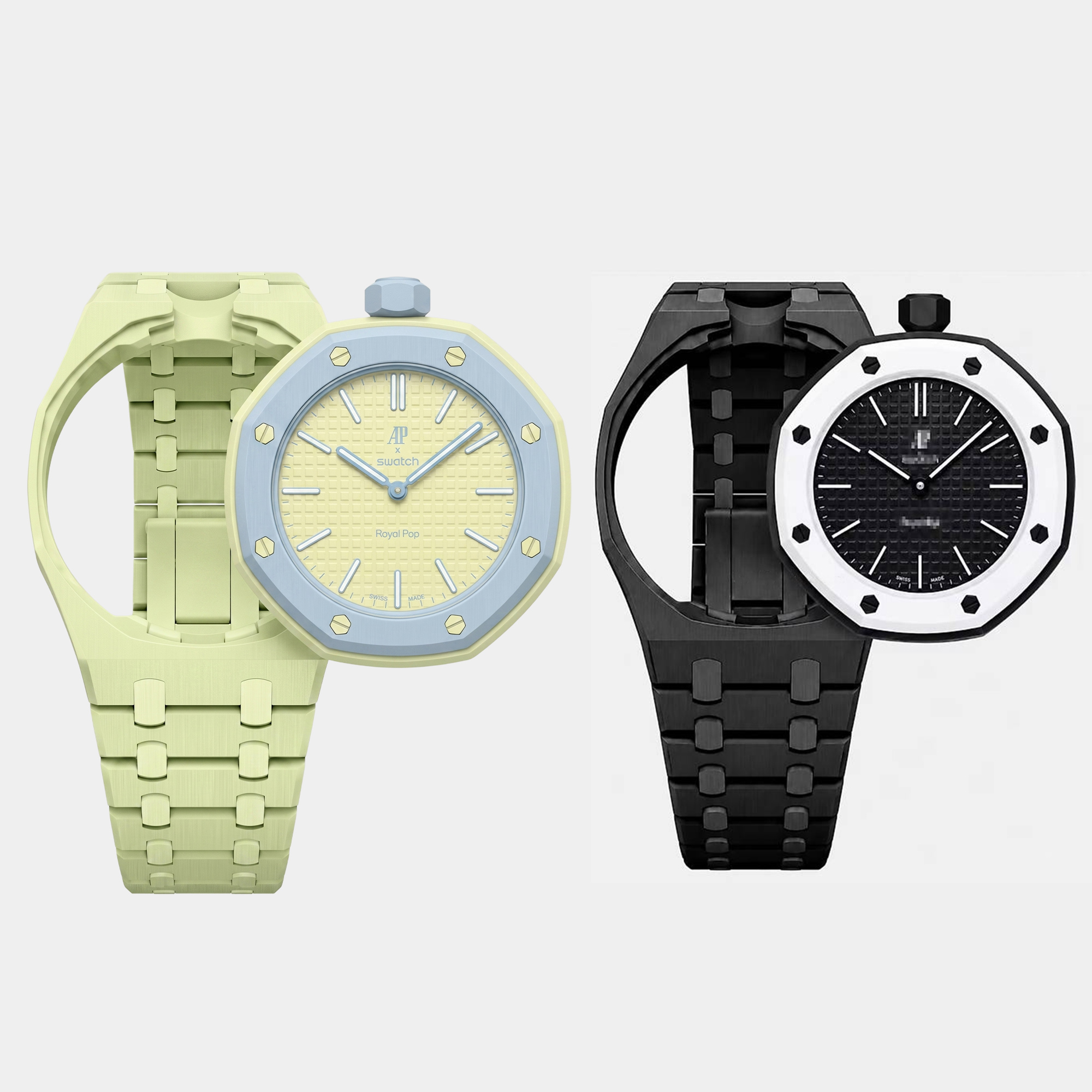 Solid Bioceramic Case Strap For Swatch AP | Drwatchstrap