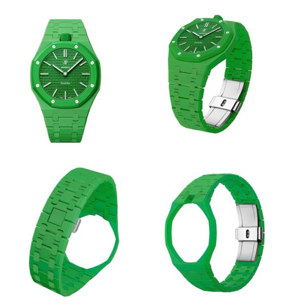 green wrist watch band for ap swatch royal pop 12 o'clock green wrist watch band for ap swatch royal pop 12 o'clock
