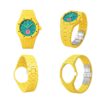 yellow wrist watch band for ap swatch royal pop 3 o'clock yellow wrist watch band for ap swatch royal pop 3 o'clock