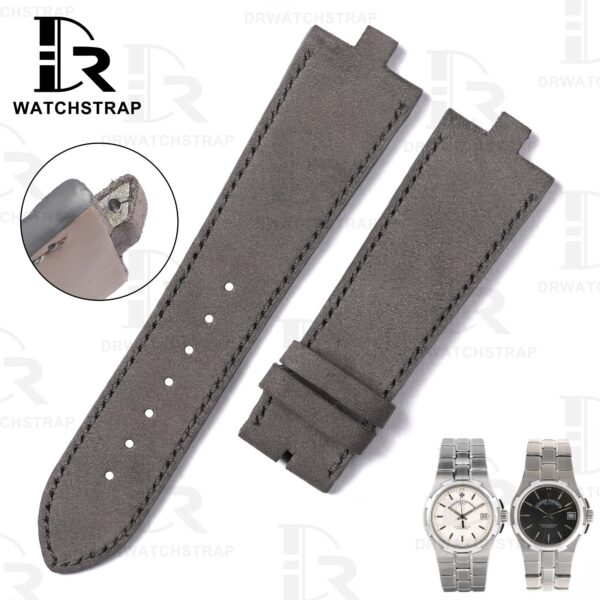 grey suede strap for Vacheron Constantin Overseas 42042 (2) grey suede strap for Vacheron Constantin Overseas 42042 (2)