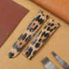 leopard print leather strap for Cartier Pasha (1) leopard print leather strap for Cartier Pasha (1)