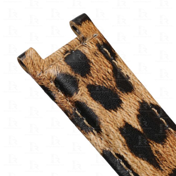 leopard print leather watch strap for Cartier Pasha leopard print leather watch strap for Cartier Pasha