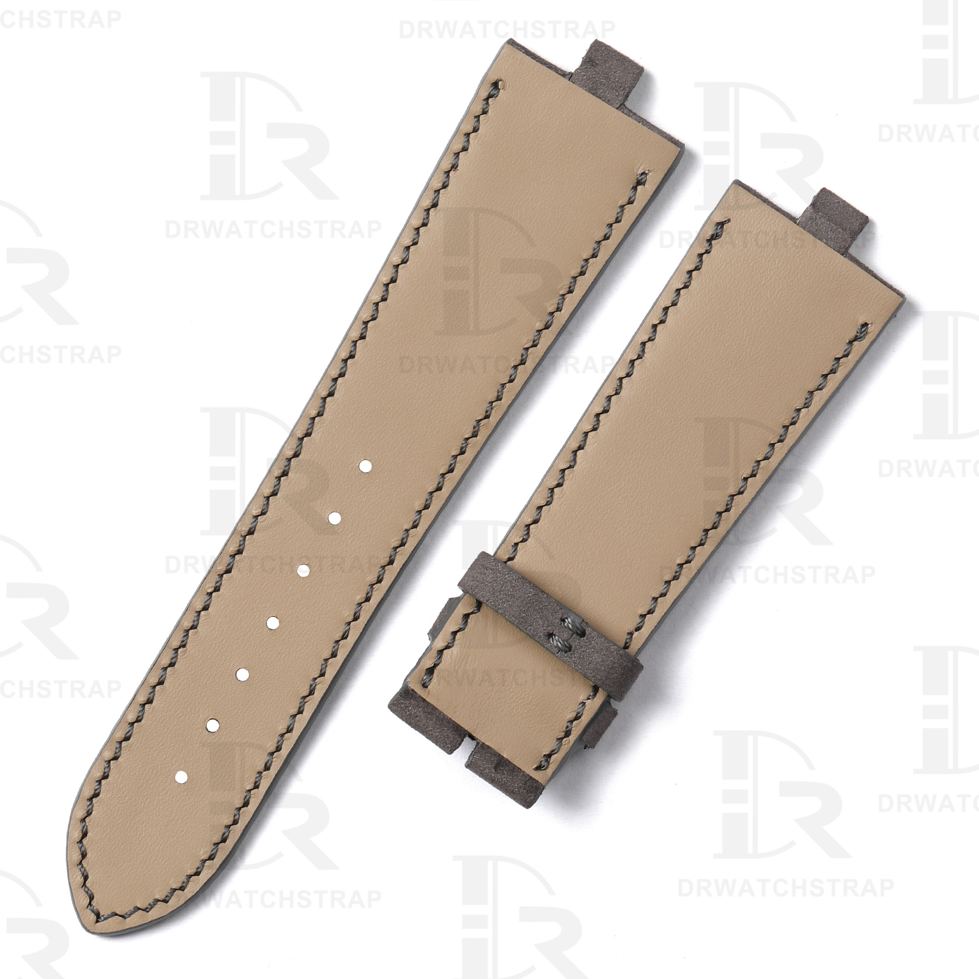 lining of the replacement suede strap for Vacheron Overseas