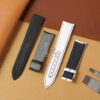 rubber material strap for JLC Master Control with curved end black and white color (1) rubber material strap for JLC Master Control with curved end black and white color (1)