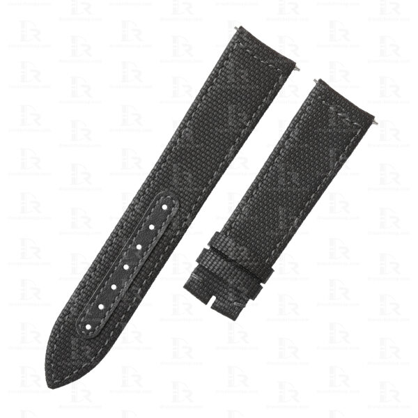 rubber material strap for JLC Master Control with curved end in black rubber material strap for JLC Master Control with curved end in black