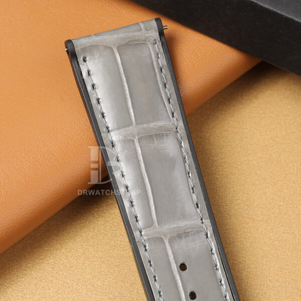 genuine crocodile watch strap waterproof rubber lining (3) genuine crocodile watch strap waterproof rubber lining