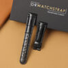 replacement balck leather strap for a Lange Sohne watch 1815 saxonia Lange 1