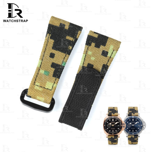 replacement camo canvas strap for Officine Panerai Luminor Submersible Radiomir 1 replacement camo canvas strap for Officine Panerai Luminor Submersible Radiomir 1